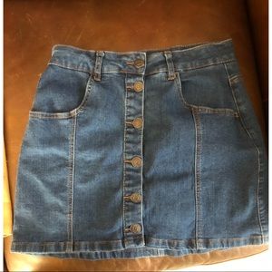 Almost Famous High Rise Denim Skirt